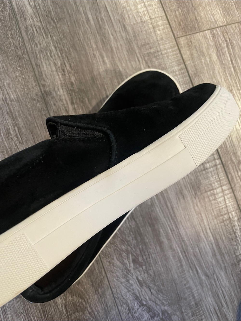 Steve Madden Gills Black  Suede Slip-On Loafers size 7.5 - Picture 4 of 6
